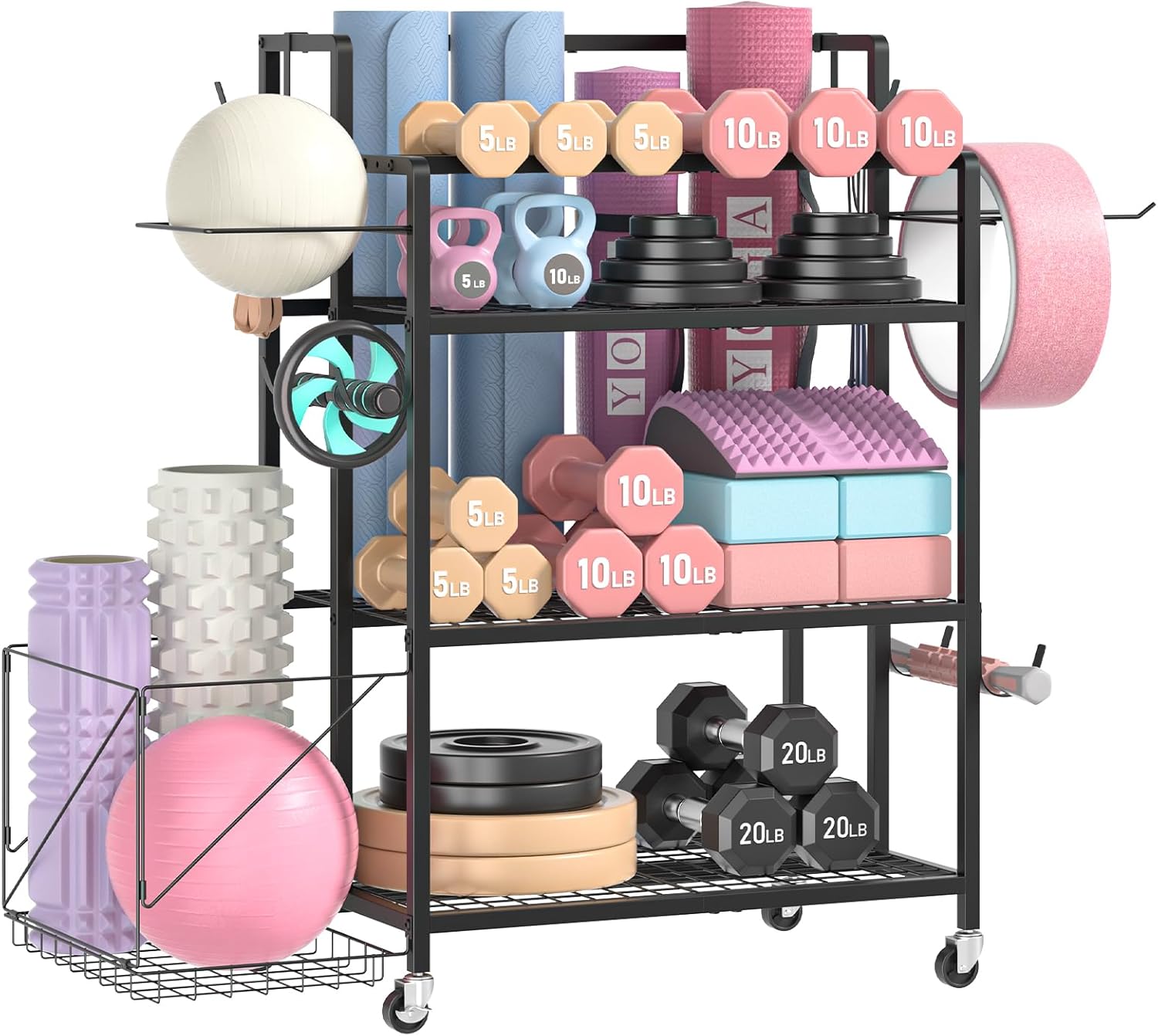 Home Gym Dumbbells - Ev Spor Salonu Depolama Ünitesi, Malzeme