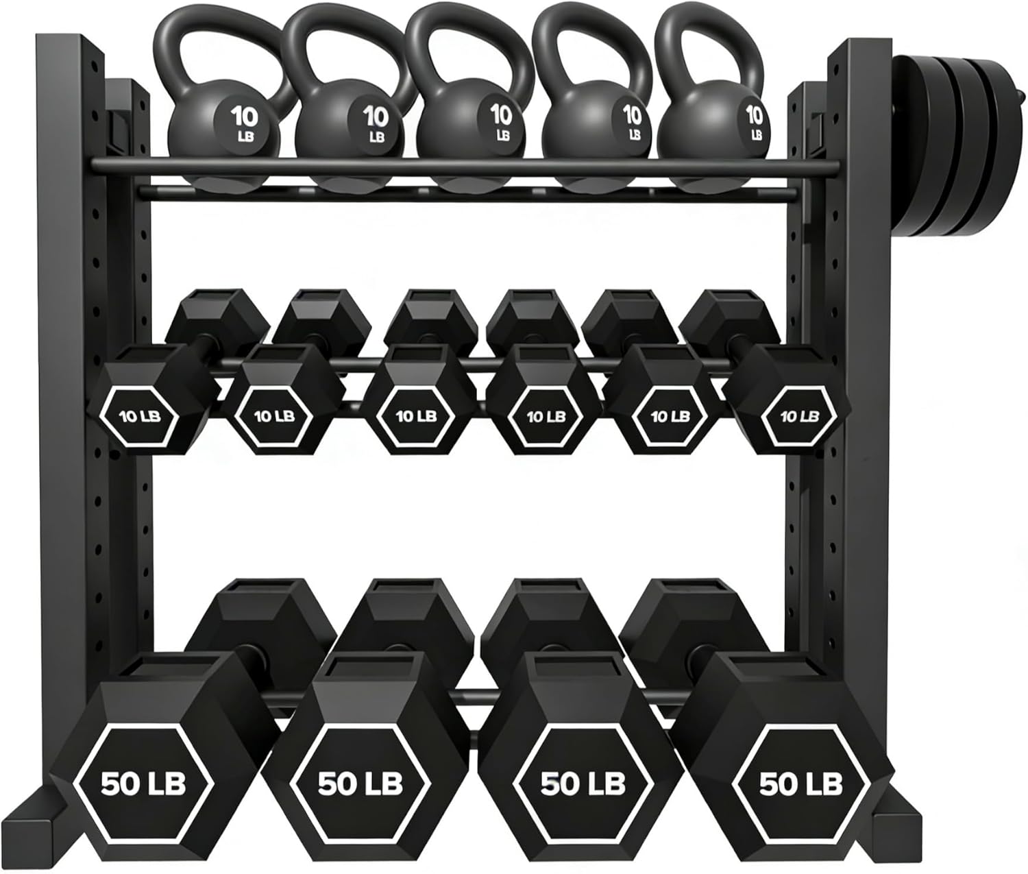 Home Gym Dumbbells - Evde Kullanım İçin, Çelik Malzemeli, Gümüş