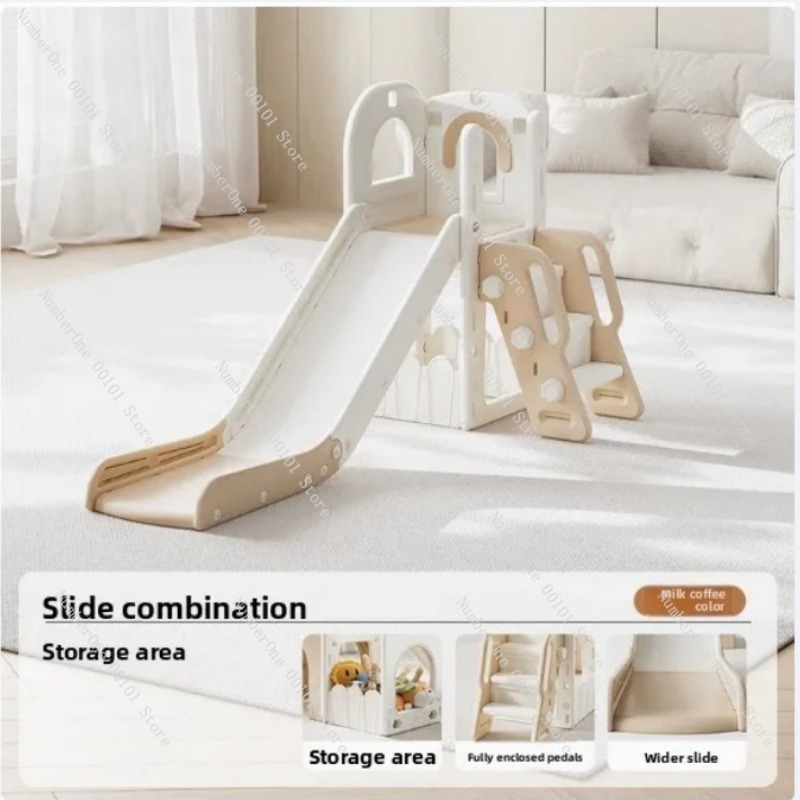 Home Gym For Toddlers - 2'si 1 Arada Kapalı Kaydırak ve