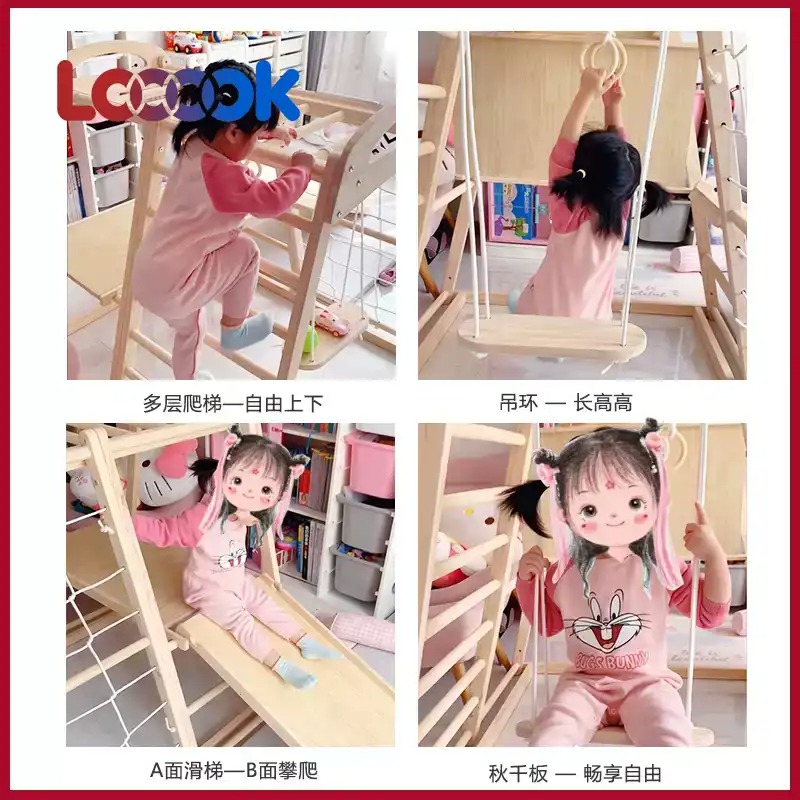 Çok Fonksiyonlu Ahşap Çocuk Tı - Home Gym For Toddlers incelemesi ve fiyatı