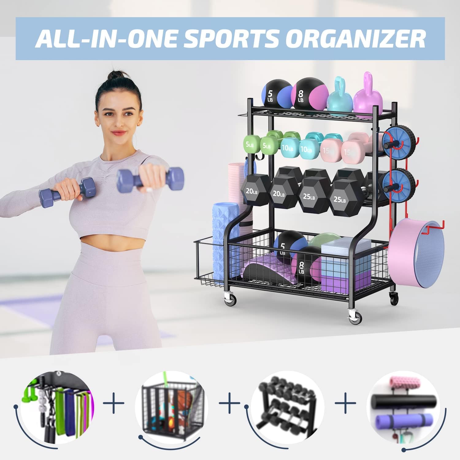 Tekerlekli Ev Spor Salonu Damb - Home Gym Dumbbells incelemesi ve fiyatı